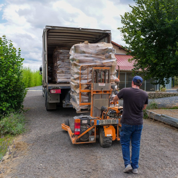Ballot de bois de chauffage sec séchoirs - prêt à l'emploi - mélange feuillus