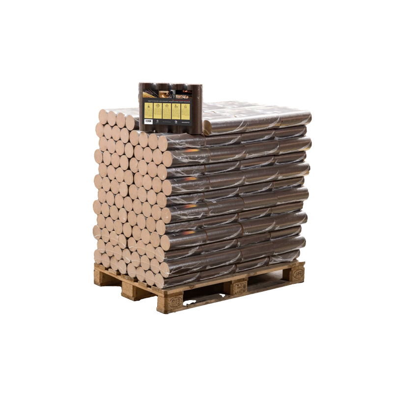 Briquettes 100% Hêtre Premium - 960kg (96 sacs de 10 kg)