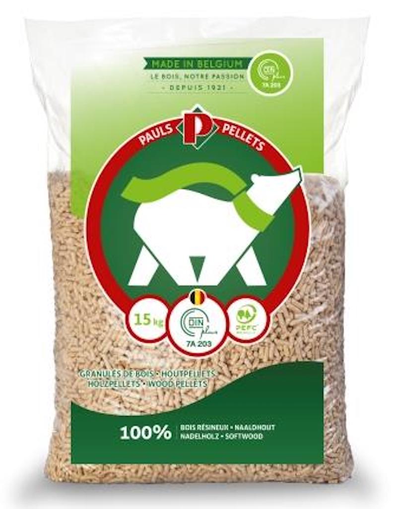 Demi palette de Granulés de bois PAULS Pellets 35 sacs - 525kg